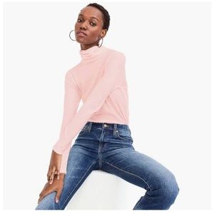 J.Crew Tissue Turtleneck Light Pink Medium NWT